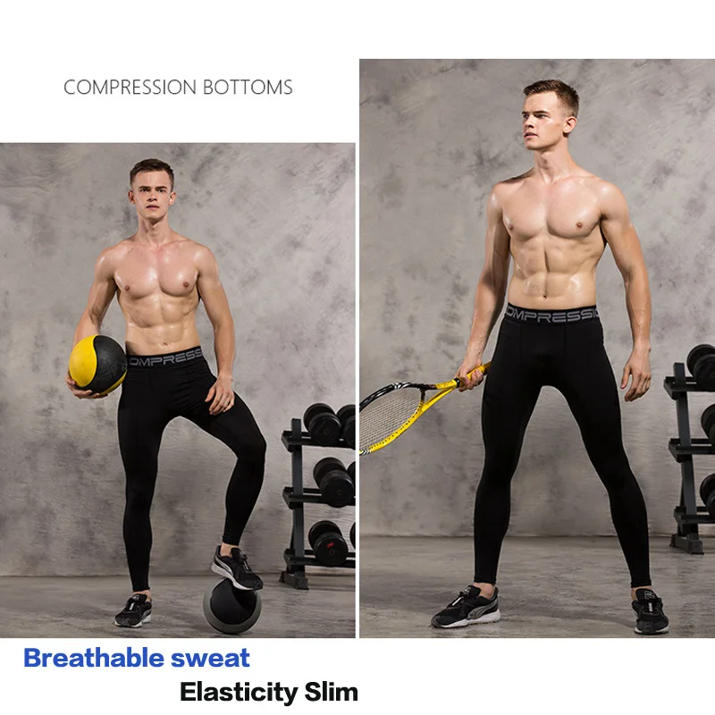 Men's Running Set Gym Jogging Thermo underwear xxxxl Second skin Compression Fitness MMA rashgard Male Quick dry Track suit