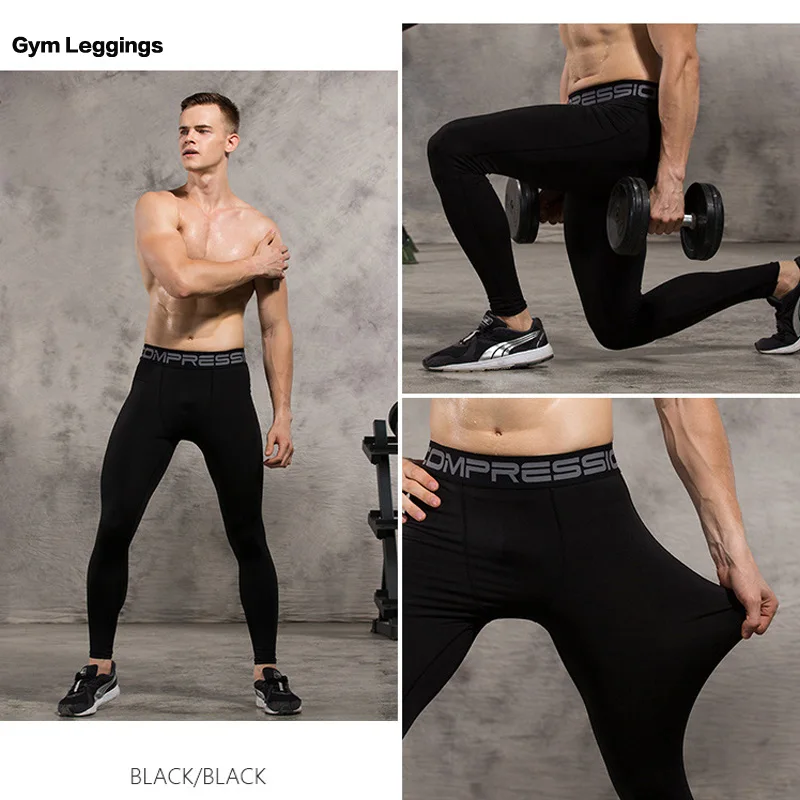 Men's Running Set Gym Jogging Thermo underwear xxxxl Second skin Compression Fitness MMA rashgard Male Quick dry Track suit