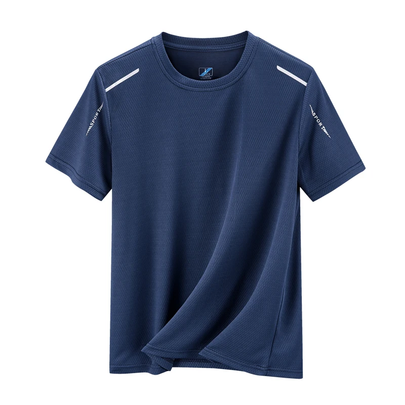 YJKVUR 2026 Summer Men’s Quick Dry Moisture Wicking Crew Neck T Shirts Mesh Athletic Running Gym Workout Short Sleeve Tee Tops
