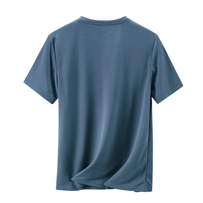 YJKVUR 2026 Summer Men’s Quick Dry Moisture Wicking Crew Neck T Shirts Mesh Athletic Running Gym Workout Short Sleeve Tee Tops