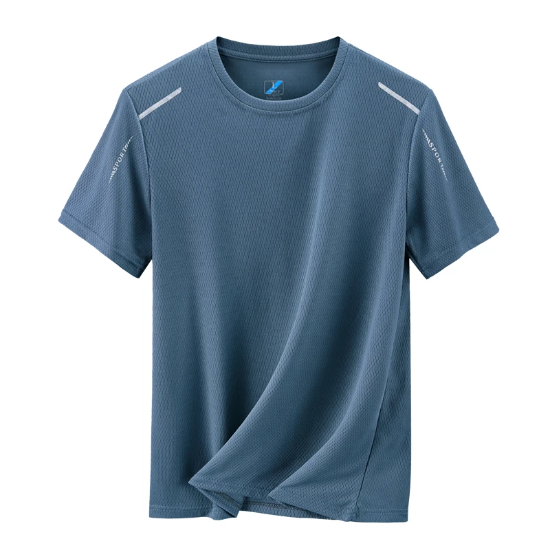 YJKVUR 2026 Summer Men’s Quick Dry Moisture Wicking Crew Neck T Shirts Mesh Athletic Running Gym Workout Short Sleeve Tee Tops