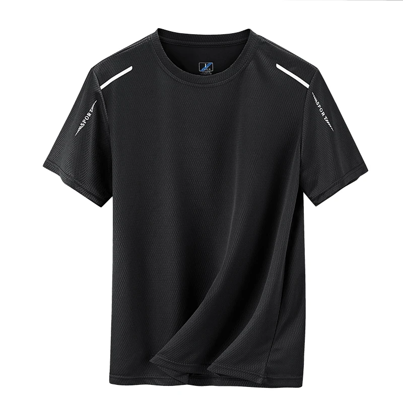 YJKVUR 2026 Summer Men’s Quick Dry Moisture Wicking Crew Neck T Shirts Mesh Athletic Running Gym Workout Short Sleeve Tee Tops