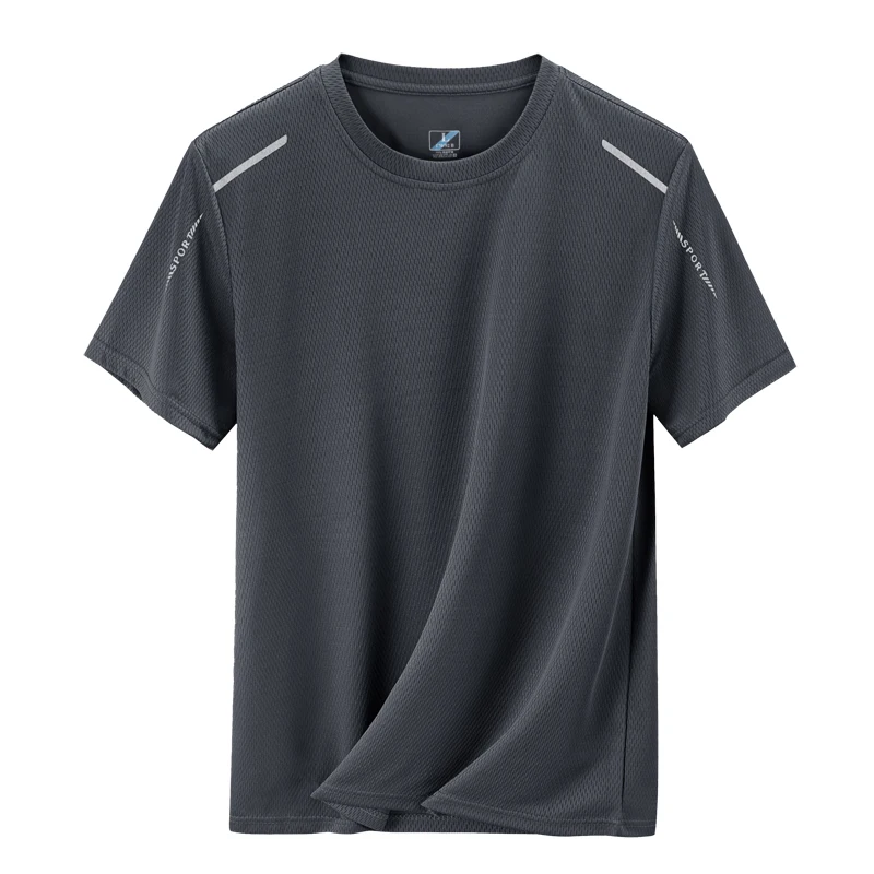 YJKVUR 2026 Summer Men’s Quick Dry Moisture Wicking Crew Neck T Shirts Mesh Athletic Running Gym Workout Short Sleeve Tee Tops