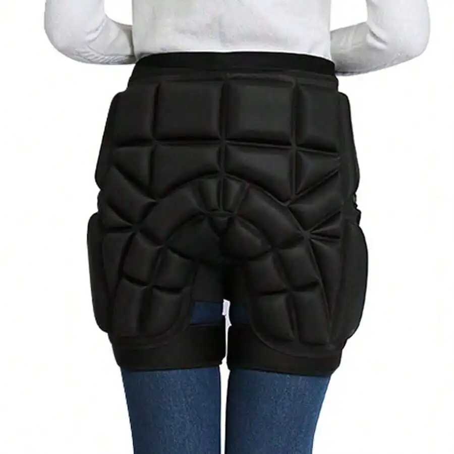 Unisex Hip Padded Shorts EVA Protective Guard Pad Anti-Fall Thickened Hip Protector Adjustable for Adults Kids Skate Ski