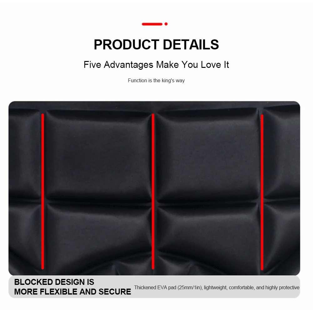 Unisex Hip Padded Shorts EVA Protective Guard Pad Anti-Fall Thickened Hip Protector Adjustable for Adults Kids Skate Ski
