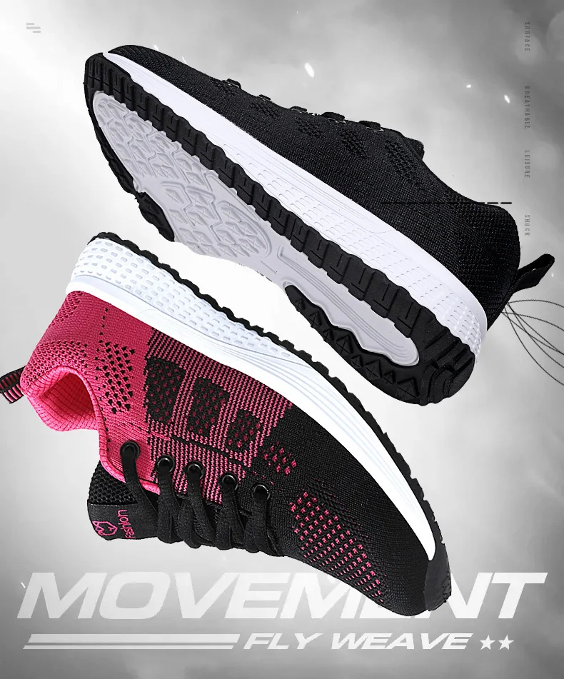 Women Sport Shoes Fashion Platform Sneakers Ladies Spring Summer Flats Running Shoes for Women Casual Shoes Mesh Jogging Tennis