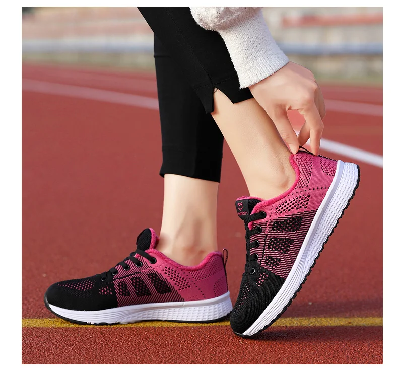 Women Sport Shoes Fashion Platform Sneakers Ladies Spring Summer Flats Running Shoes for Women Casual Shoes Mesh Jogging Tennis