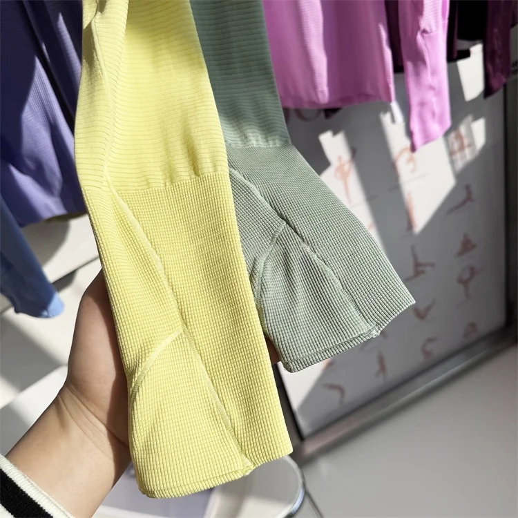 New Long Sleeve Yoga Shirt Top Women's Tight Fitness Wear Gym Clothes Sports Blouses Running Training Workout Pilates Yoga Shirt