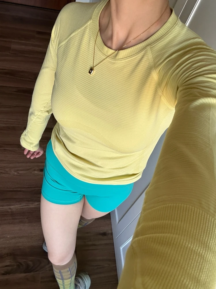 New Long Sleeve Yoga Shirt Top Women's Tight Fitness Wear Gym Clothes Sports Blouses Running Training Workout Pilates Yoga Shirt