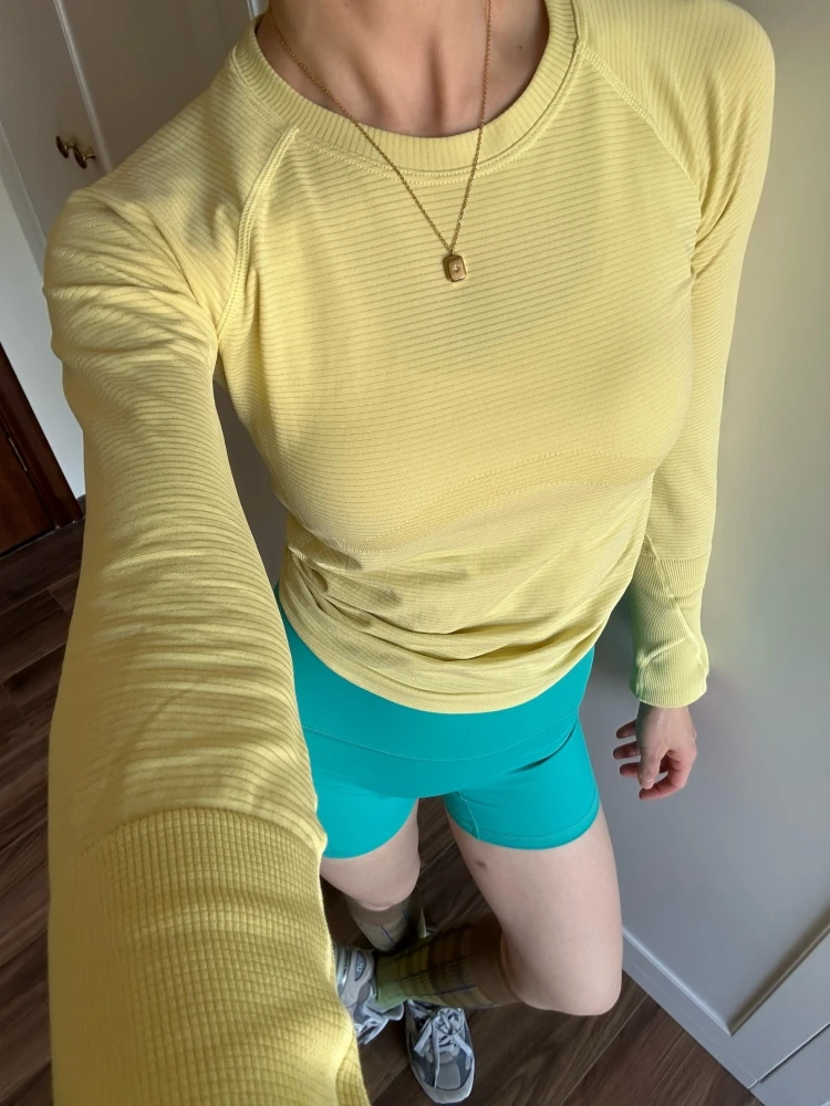 New Long Sleeve Yoga Shirt Top Women's Tight Fitness Wear Gym Clothes Sports Blouses Running Training Workout Pilates Yoga Shirt
