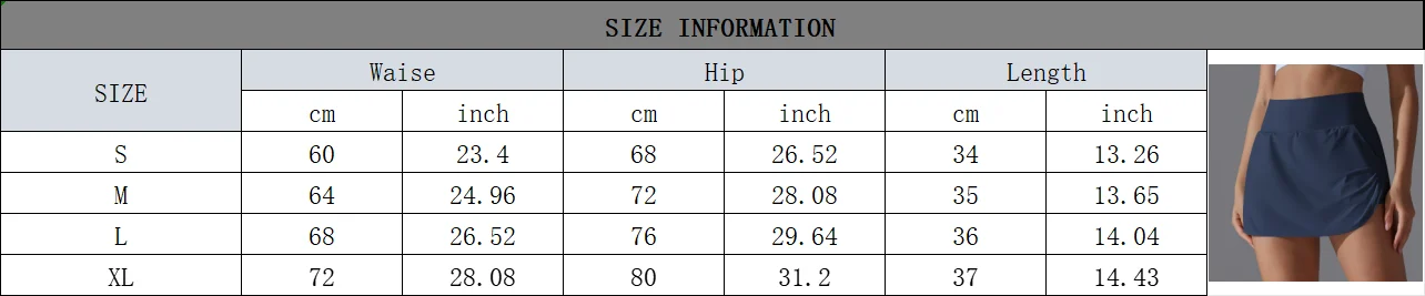 Outdoor Sports Yoga Skirt Badminton Tennis Skirt High Waist Breathable Sweat Skirt Active Athletic Yoga Fitness Skirt Short