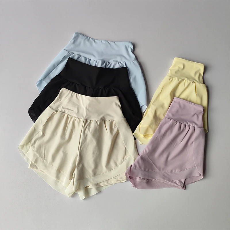 Sports Shorts for Women Fitness Running Yoga Summer Quick-drying Anti-exposure Breathable Loose Training Three-point Pants