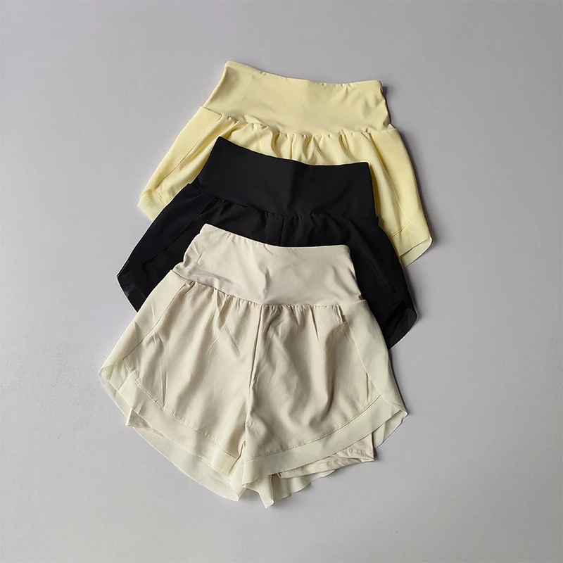 Sports Shorts for Women Fitness Running Yoga Summer Quick-drying Anti-exposure Breathable Loose Training Three-point Pants