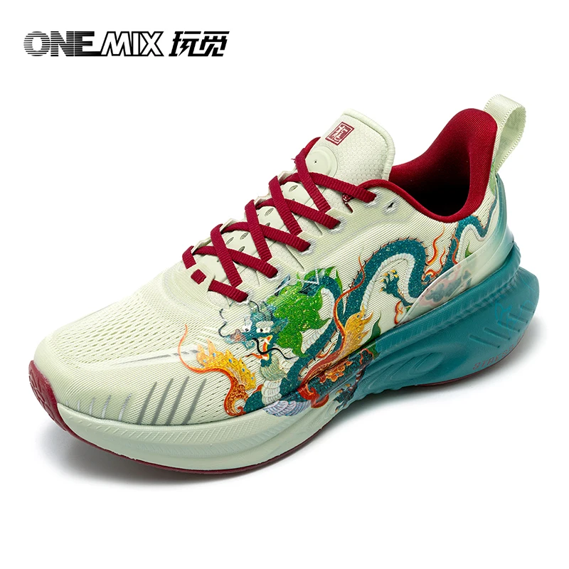ONEMIX Original Man Sneakers Loong Women's Sports Shoes Trainers Luxury Comfortable Traditional Chinese Style Running Shoes
