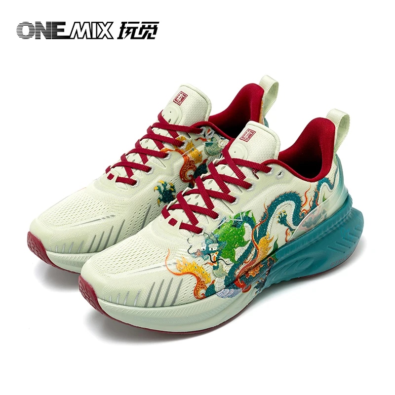 ONEMIX Original Man Sneakers Loong Women's Sports Shoes Trainers Luxury Comfortable Traditional Chinese Style Running Shoes