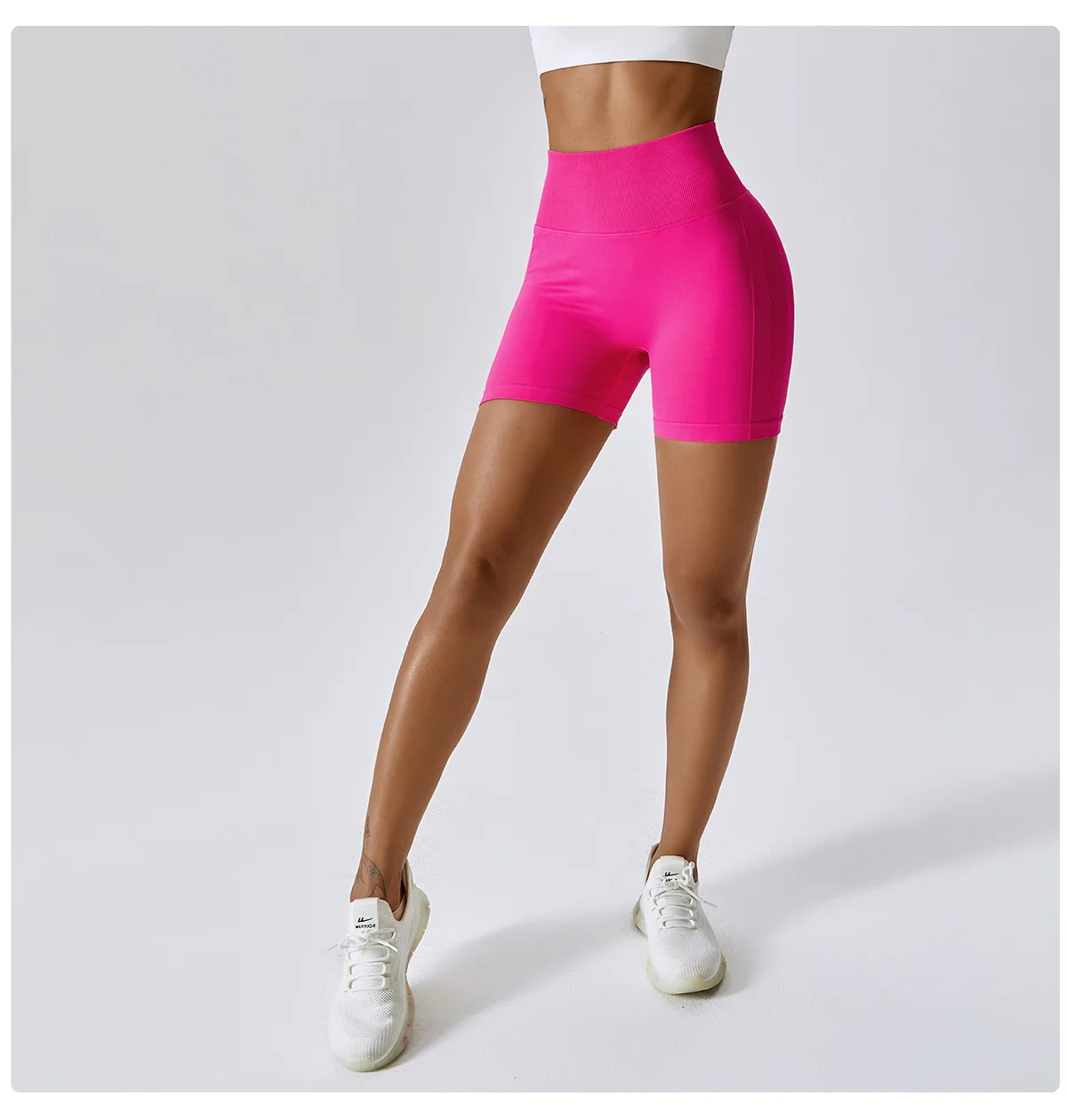 CZGUKE Women's Shorts for Cycling Jogging Fitness Sports Seamless High-Waisted Hip-Lifting Gym Shorts Tight Yoga Clothing