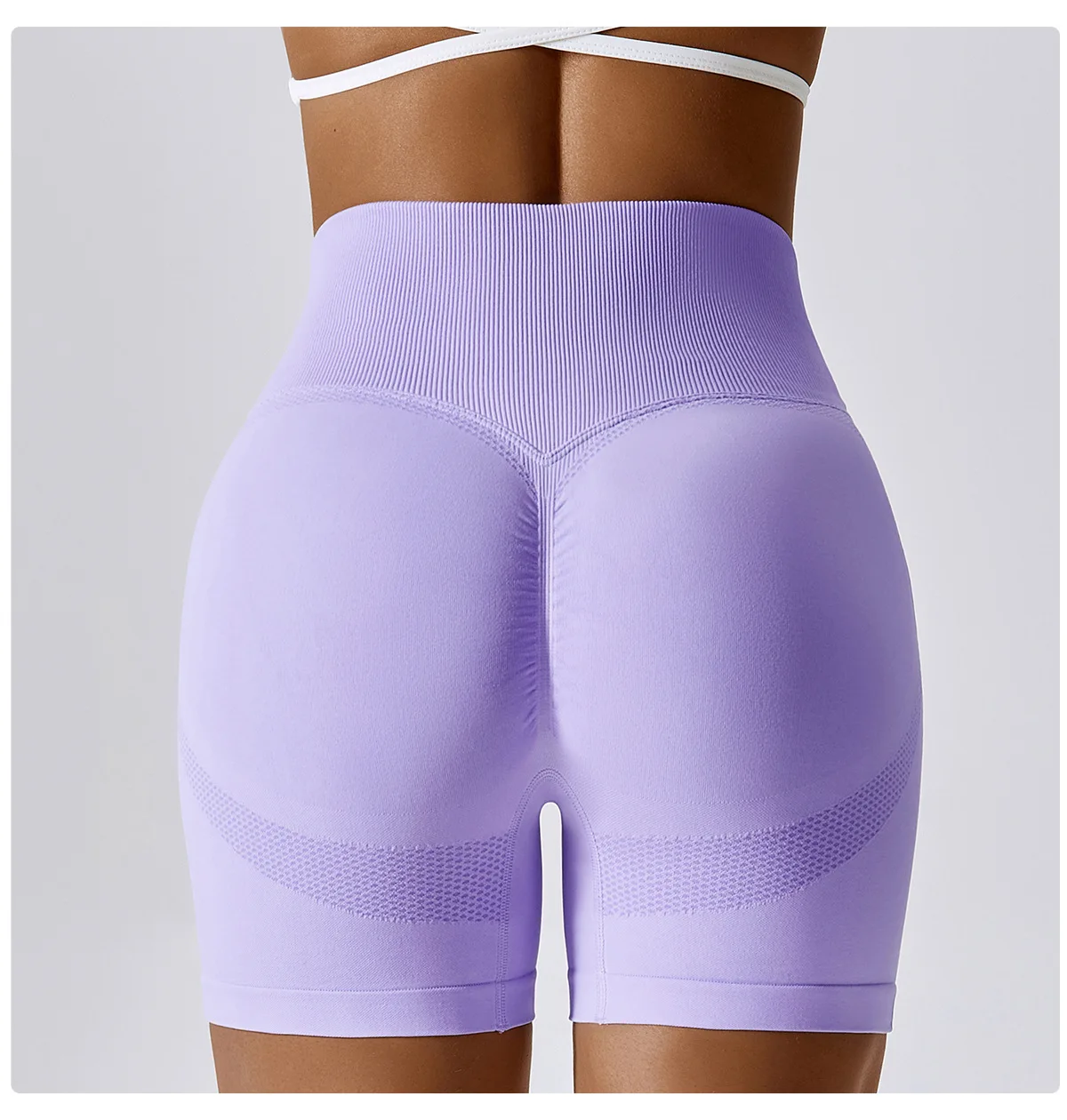 CZGUKE Women's Shorts for Cycling Jogging Fitness Sports Seamless High-Waisted Hip-Lifting Gym Shorts Tight Yoga Clothing