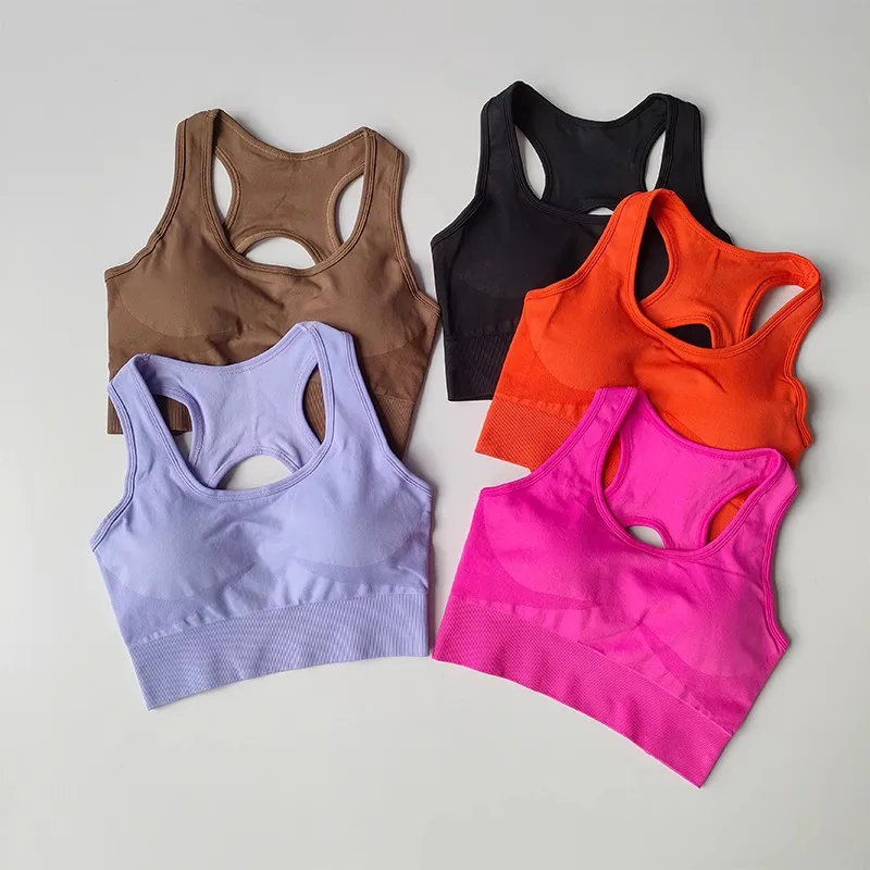 Women's Tracksuit Fitness Suit Yoga Sets Sportswear Workout Sports Bra+High Waist Leggings Gym Clothing Seamless Sports Suits