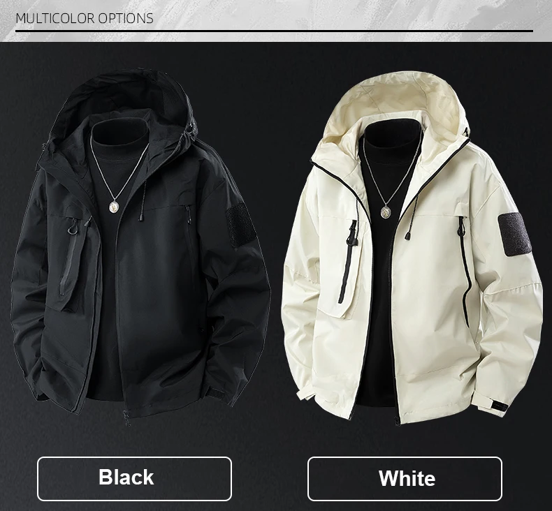 CHRLCK Men's Waterproof Running Jacket Caramel Women Windproof Windbreaker Hiking Camping Cycling Trekking Jogging Jackets