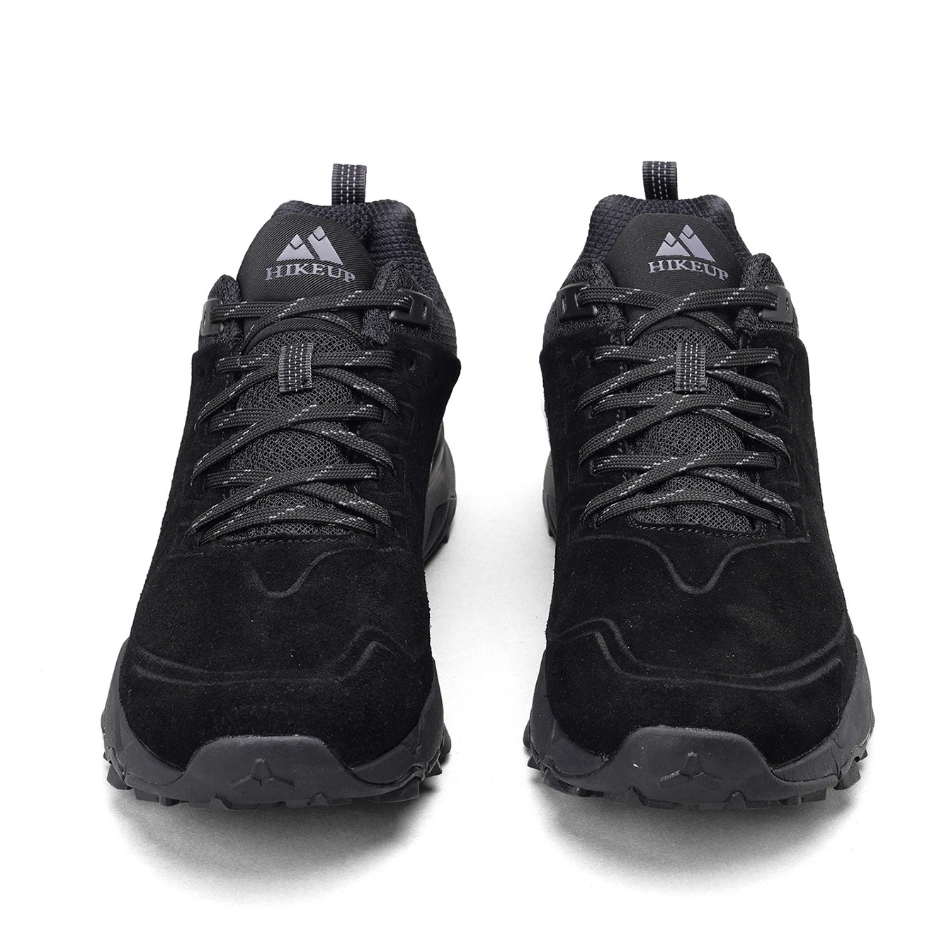 HIKEUP Latest Men's Hiking Shoes Wear-resistant Non-slip Outdoor Sneaker Rock Climbing Trekking Hunting Men Sports Suede Leather