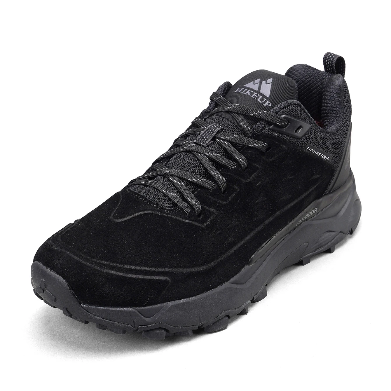 HIKEUP Latest Men's Hiking Shoes Wear-resistant Non-slip Outdoor Sneaker Rock Climbing Trekking Hunting Men Sports Suede Leather
