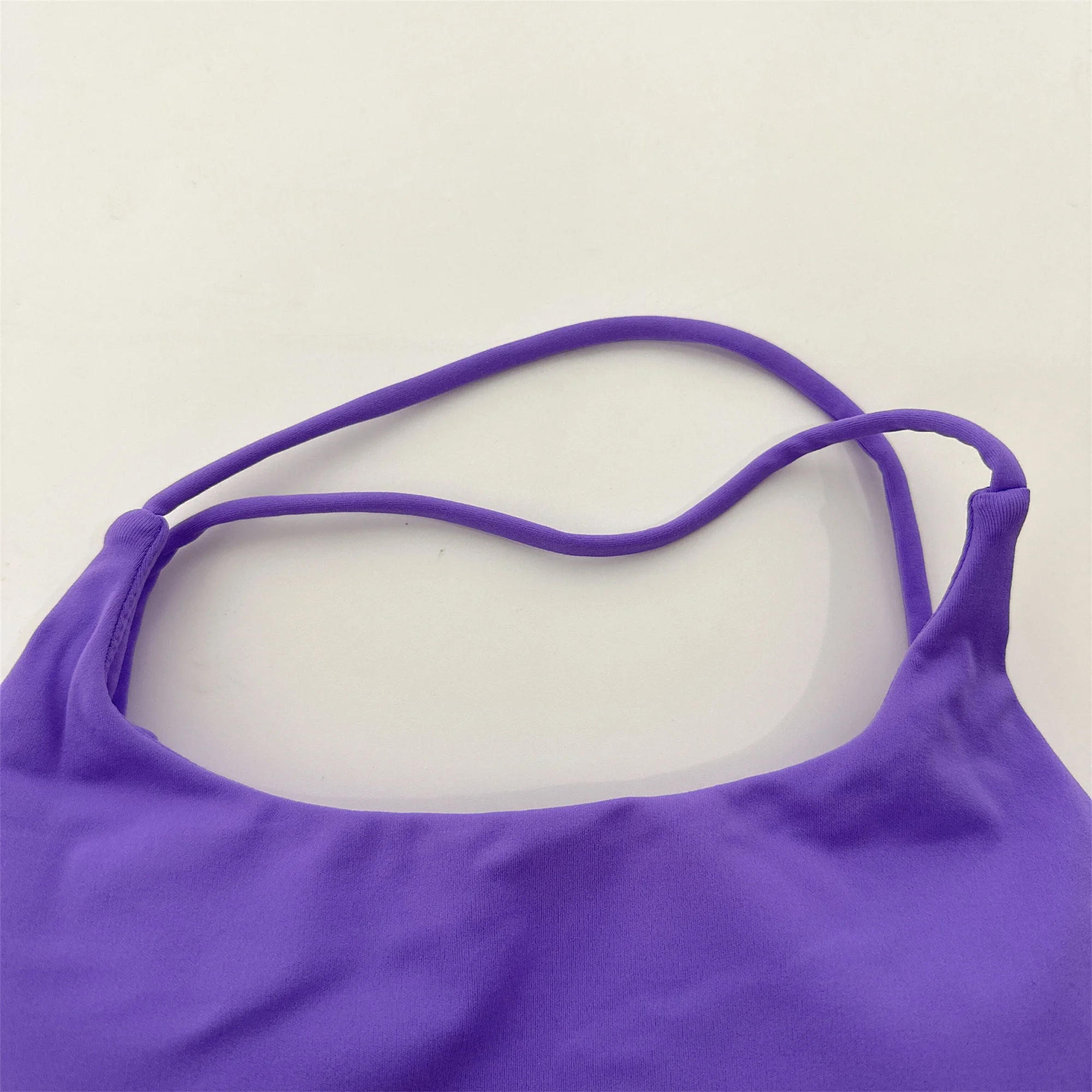 Solid Color Underwear Cross-back Women Fitness Bra Yoga Vest Gym Sport Top Hollow back Push With Chest Pad Four shoulder straps