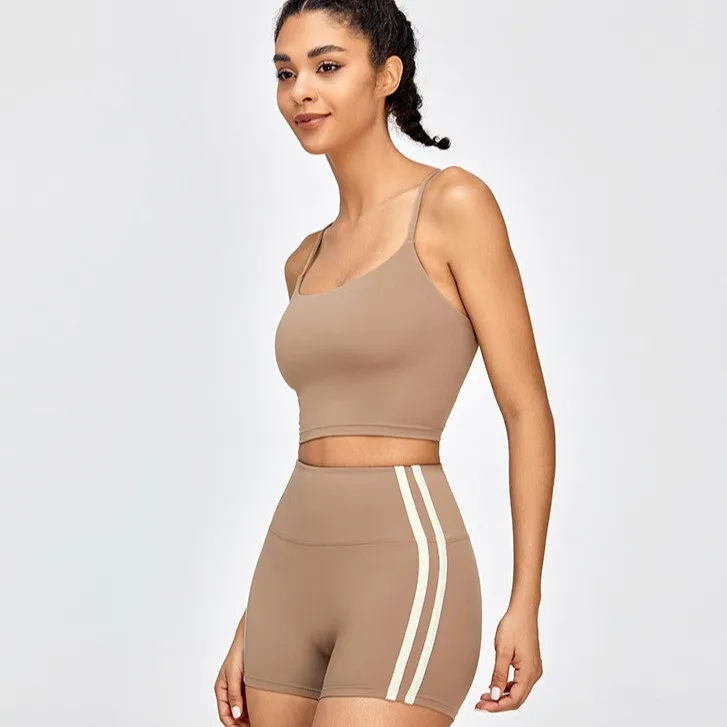 Women's High-Waisted Slim-Fit Yoga Shorts - Color-Block, Butt-Lifting, Breathable & Quick-Dry for Running, Training & Fitness