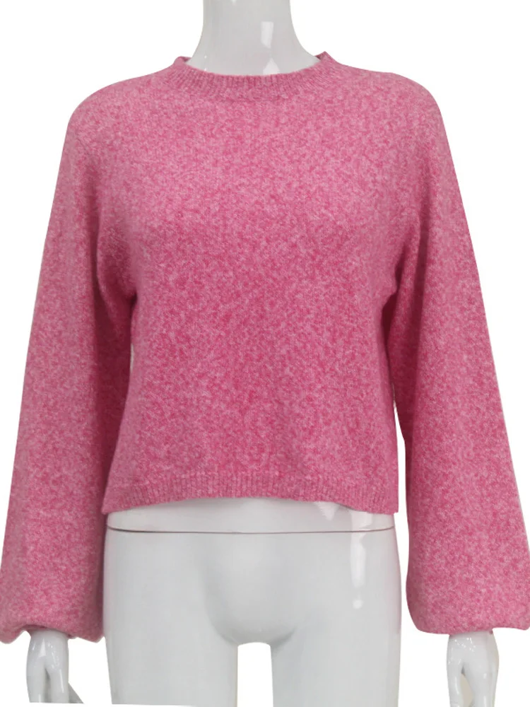 Tossy Lace-Up Backless Sweater Pullover For Women Sexy Long Sleeve Fashion Turtleneck Loose Bandage High Street Camisola Top