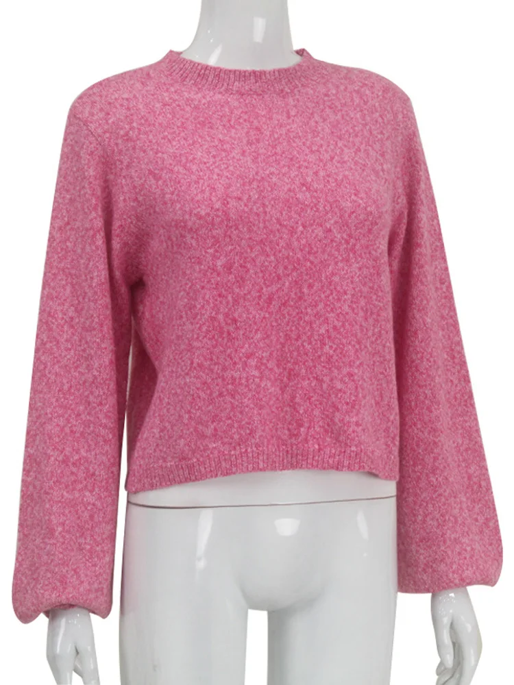 Tossy Lace-Up Backless Sweater Pullover For Women Sexy Long Sleeve Fashion Turtleneck Loose Bandage High Street Camisola Top