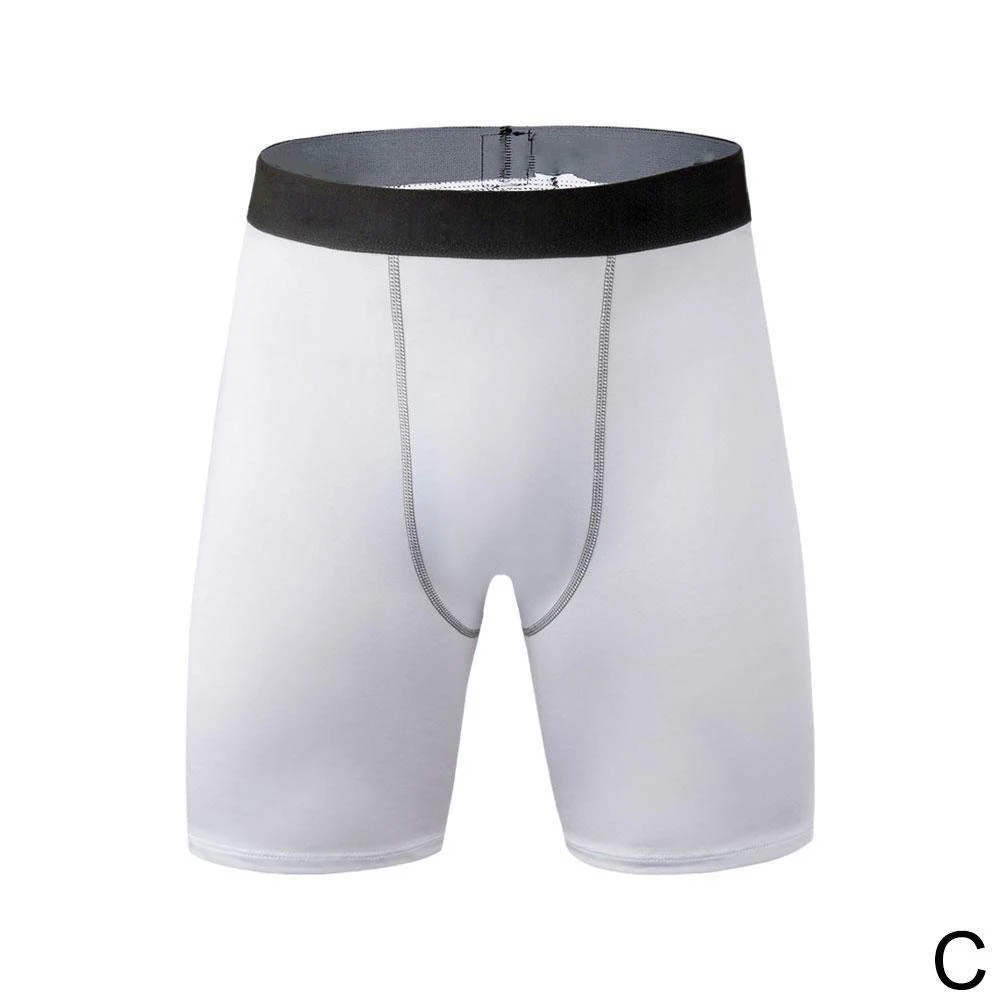 Men's Leggings Compression Pants Sports Leggings Basketball Quarter Shorts Quick Drying Running Training Stretch Fitness Pants
