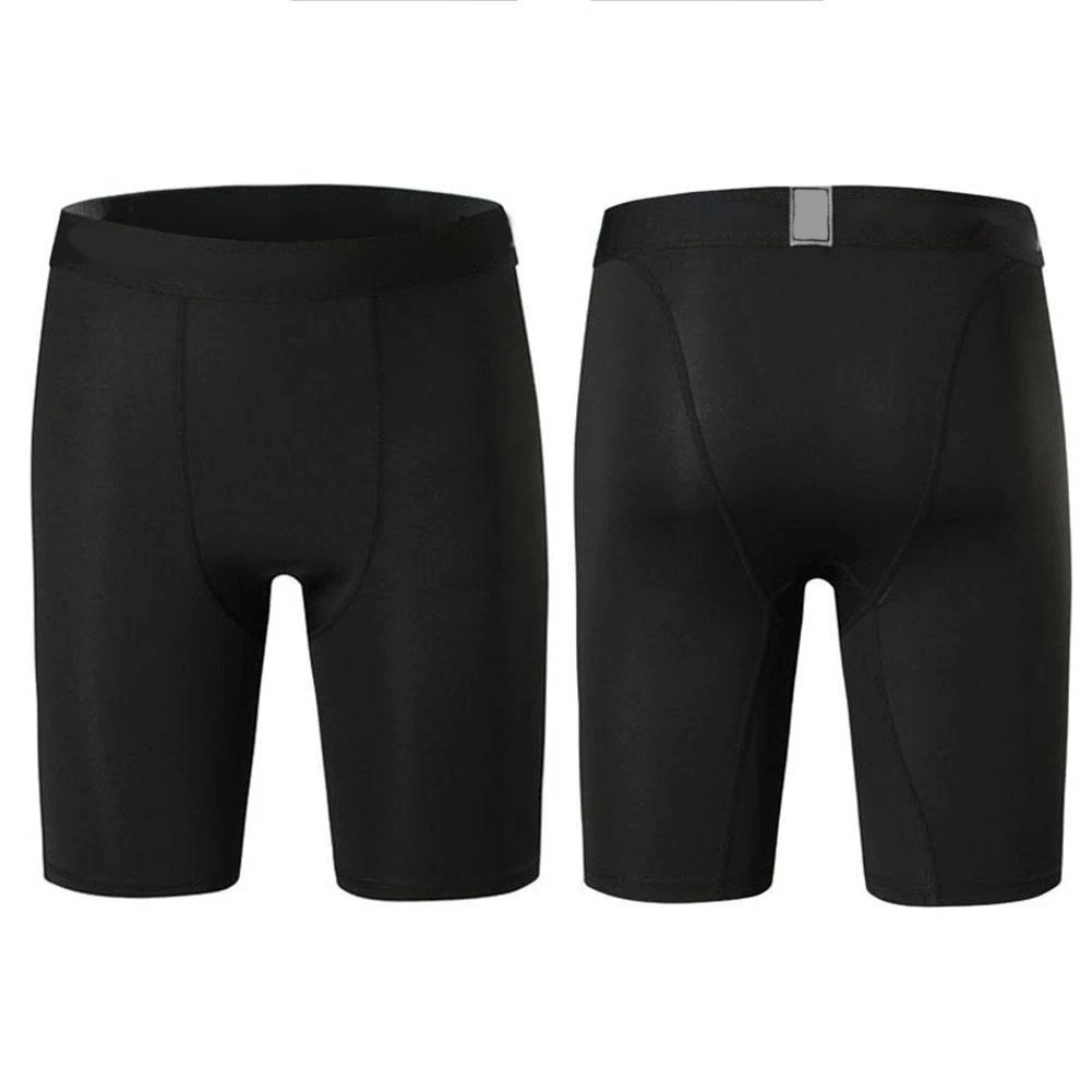 Men's Leggings Compression Pants Sports Leggings Basketball Quarter Shorts Quick Drying Running Training Stretch Fitness Pants