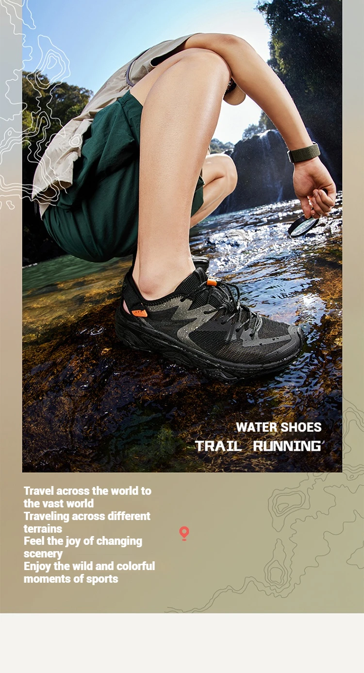 361 Degrees Outdoor Upstream Water Trekking Non-slip Shoes Breathable Beach Wading Shoes Mountain Sneakers For Men 672522255