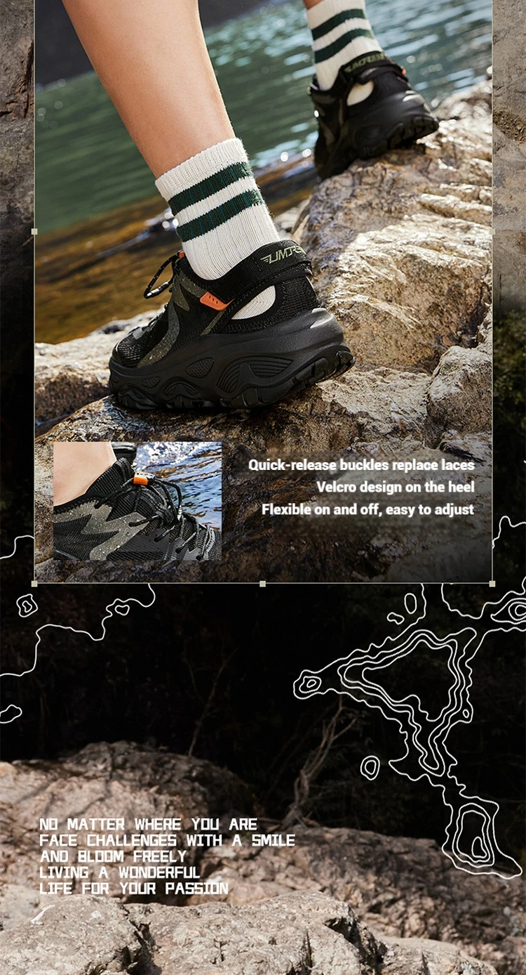 361 Degrees Outdoor Upstream Water Trekking Non-slip Shoes Breathable Beach Wading Shoes Mountain Sneakers For Men 672522255