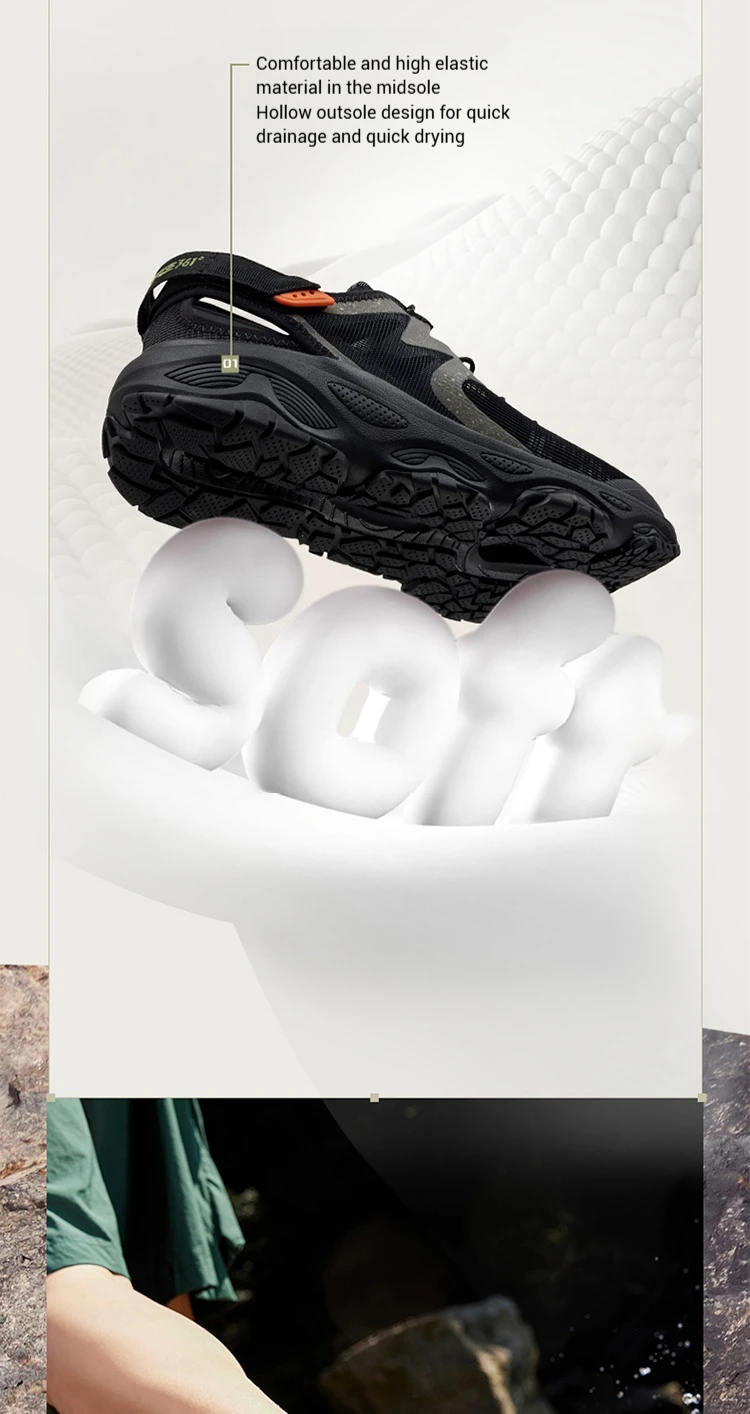 361 Degrees Outdoor Upstream Water Trekking Non-slip Shoes Breathable Beach Wading Shoes Mountain Sneakers For Men 672522255