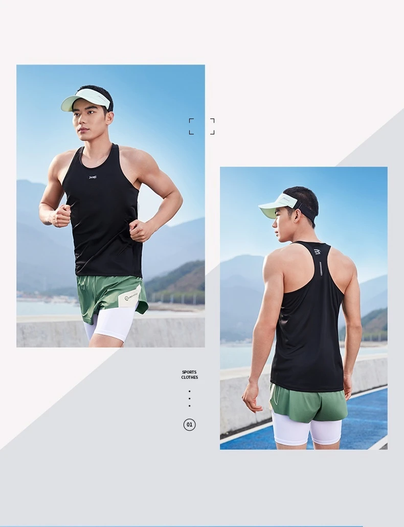 361 Degrees Men's Sports Vest Summer Running Marathon Quick-drying Fitness Breathable Basketball Sleeveless Jersey 652422503
