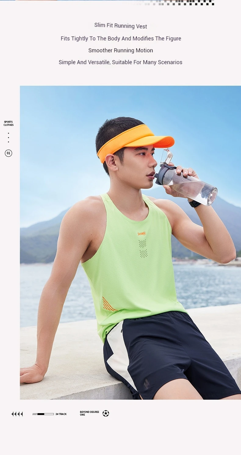 361 Degrees Men's Sports Vest Summer Running Marathon Quick-drying Fitness Breathable Basketball Sleeveless Jersey 652422503