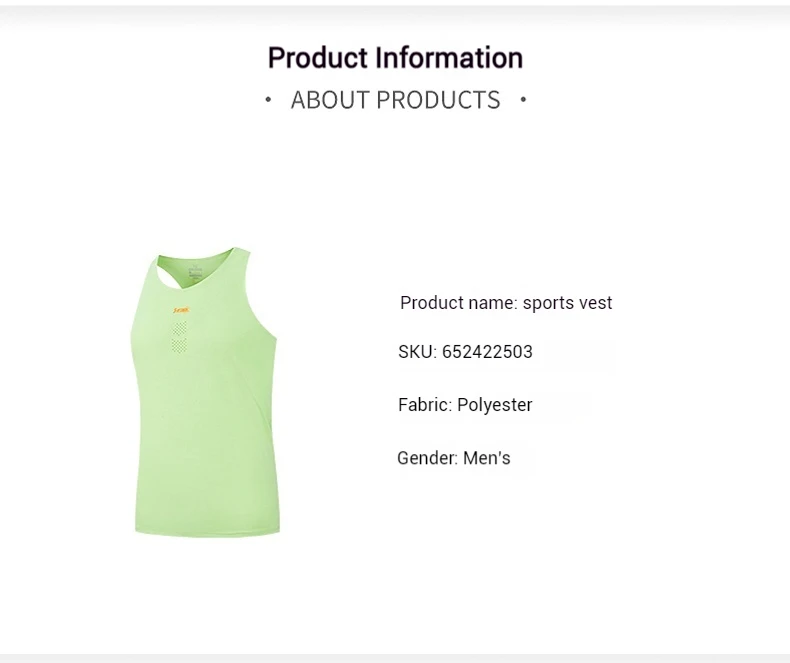 361 Degrees Men's Sports Vest Summer Running Marathon Quick-drying Fitness Breathable Basketball Sleeveless Jersey 652422503