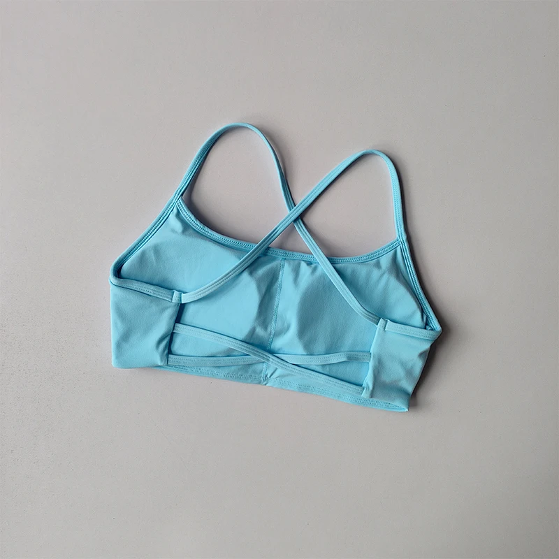 Women's Yoga Lingerie Crossed Beautiful Back Sexy Crop Top Big Breasts Shock-proof Pulling Sports Bra Vest Cloth