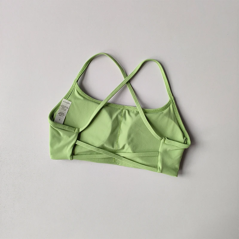 Women's Yoga Lingerie Crossed Beautiful Back Sexy Crop Top Big Breasts Shock-proof Pulling Sports Bra Vest Cloth