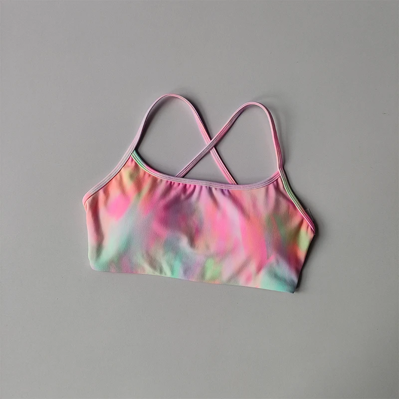 Women's Yoga Lingerie Crossed Beautiful Back Sexy Crop Top Big Breasts Shock-proof Pulling Sports Bra Vest Cloth