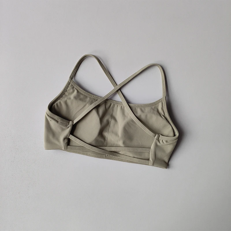 Women's Yoga Lingerie Crossed Beautiful Back Sexy Crop Top Big Breasts Shock-proof Pulling Sports Bra Vest Cloth
