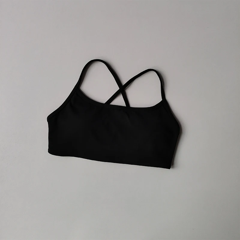 Women's Yoga Lingerie Crossed Beautiful Back Sexy Crop Top Big Breasts Shock-proof Pulling Sports Bra Vest Cloth