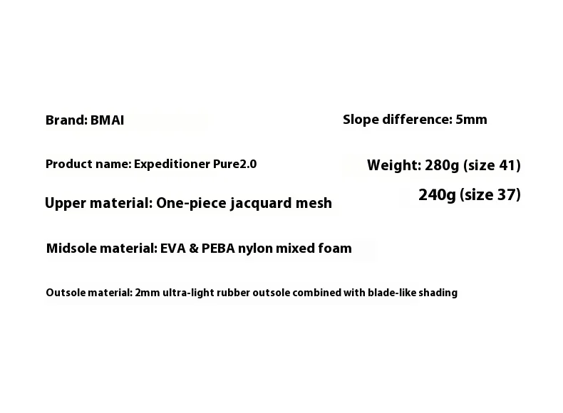BMAI Running Shoes Summer 20KM Marathon Women's Sports Shoes Breathable Cushioning Gym Sneakers for Women Luxury Woman Trainers