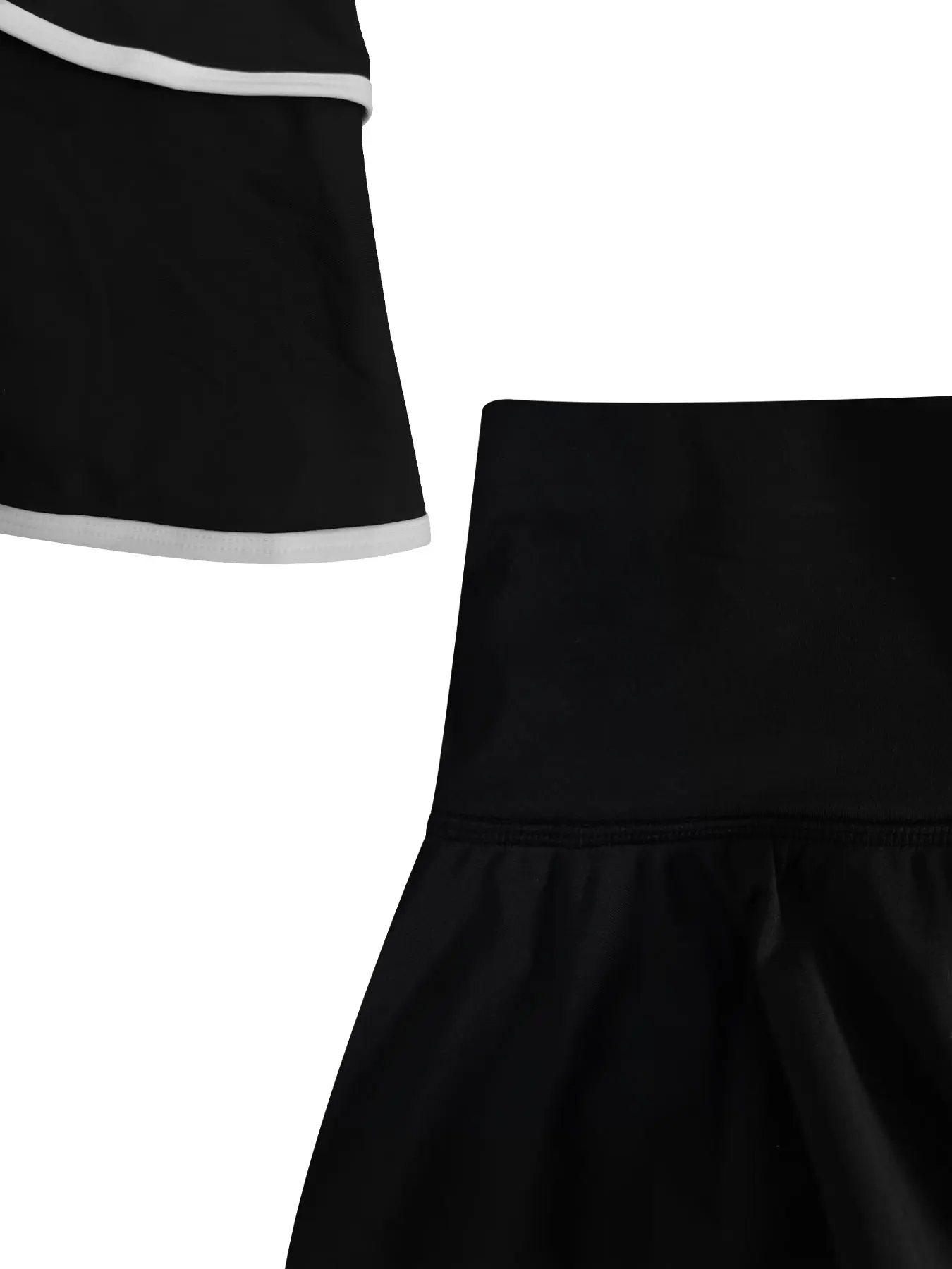 Women High Waist Color Block Skort With Inner Pockets Tennis Pleated Skirts Inner Pocket Quick Dry Sportawear