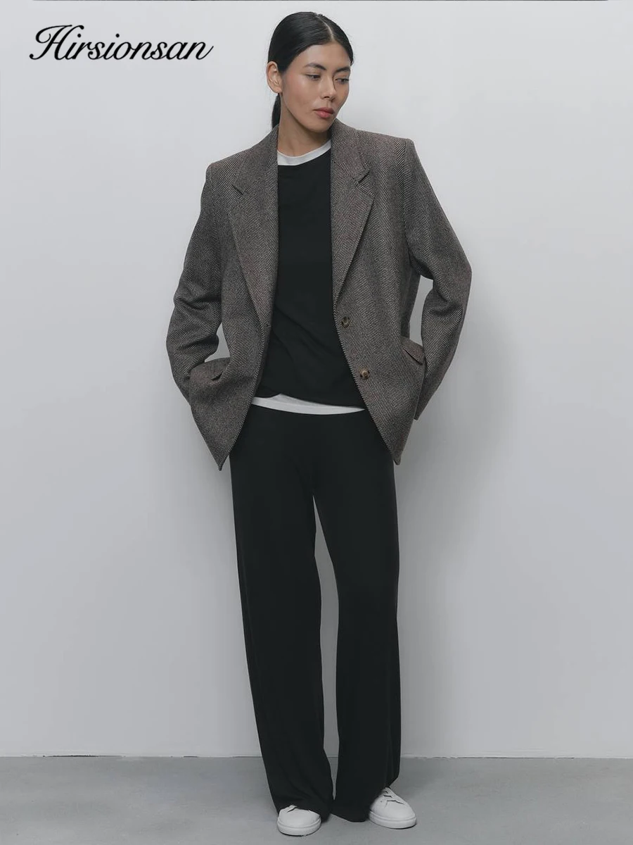 Hirsionsan 2025 Modal Soft Loose Sets Women Casual Two Pieces Short Sleeve T Shirts & High Waist Long Pants Outfits Tracksuit