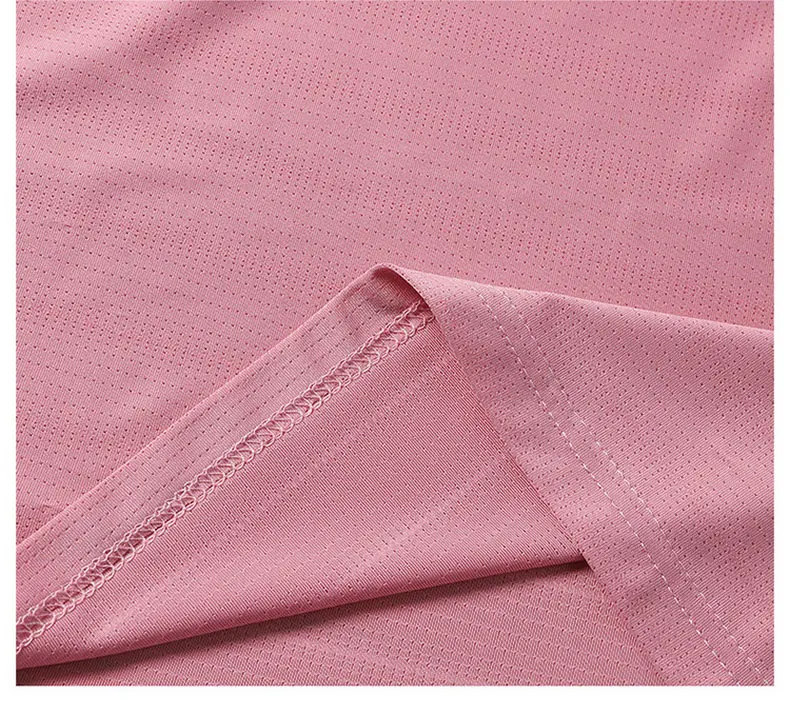 Women Running T-Shirt Reflective High Elastic Breathable Running Sports T-Shirt Summer Quick-Drying Ice Silk Cool Short Sleeves