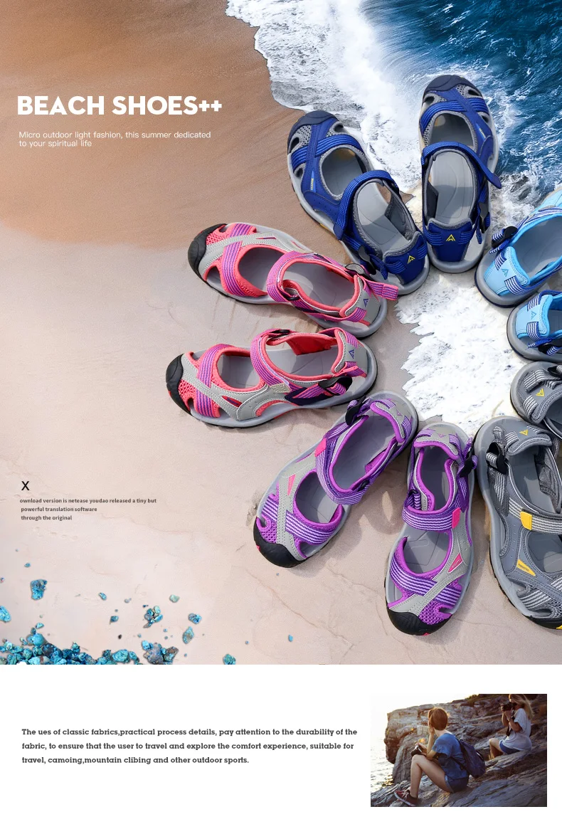 HUMTTO Summer Sandals Women Quick Dry Beach Shoes for Woman 2022 Breathable Ladies Designer Luxury Brand Outdoor Womens Sandals