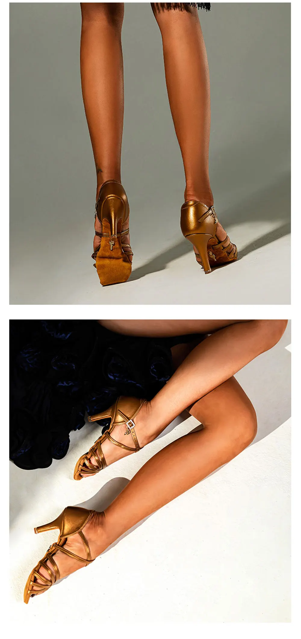 BD Dance Women Latin Dance Shoes Just BD216 High Heel Genuine Leather Laday Sandal Dancing Shoes