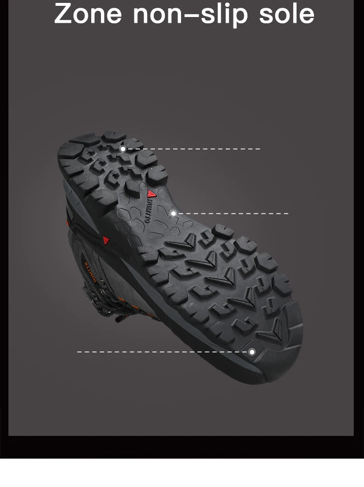 HUMTTO Hiking Shoes Men Trainers Outdoor Trekking Boots Mens Breathable Winter Men's Sports Shoes Leather Safety Work Sneakers