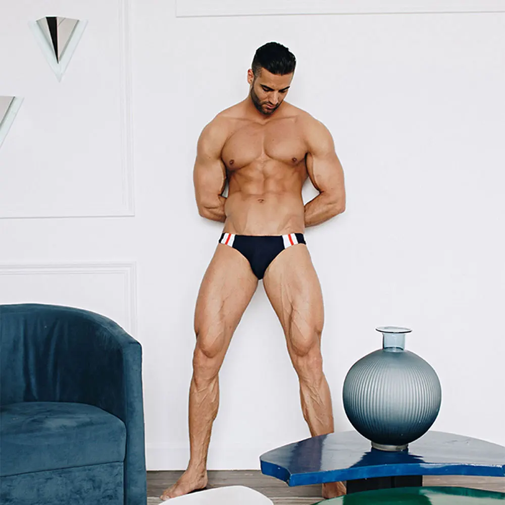 Men's Swim Briefs Sexy Swimming Short Water Sport Beach Pants Swimsuit Cup Swimwear Sexy Male Suit Surfing Swim Wear